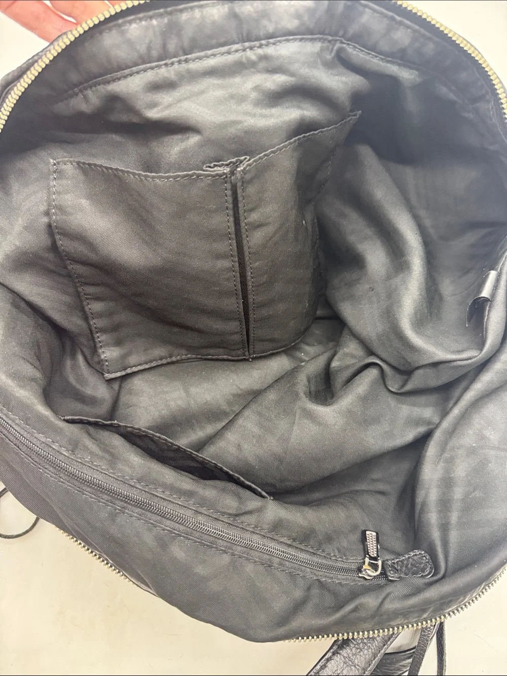 Rebecca Minkoff Large Black Pebble Leather Hobo Bag