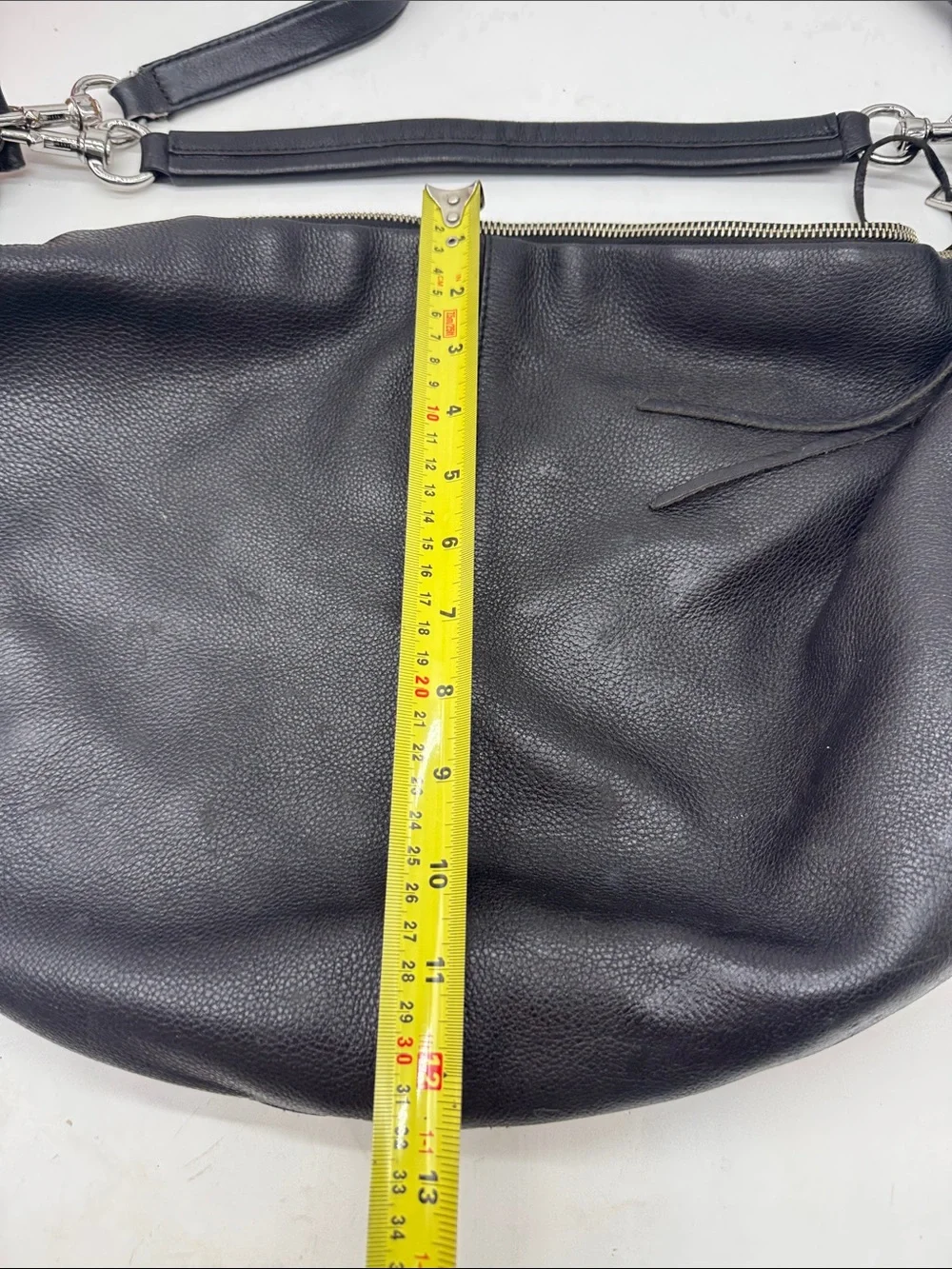 Rebecca Minkoff Large Black Pebble Leather Hobo Bag