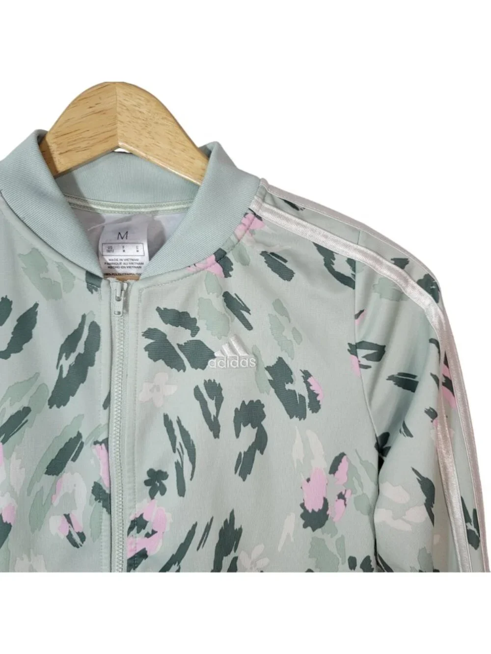 adidas green floral