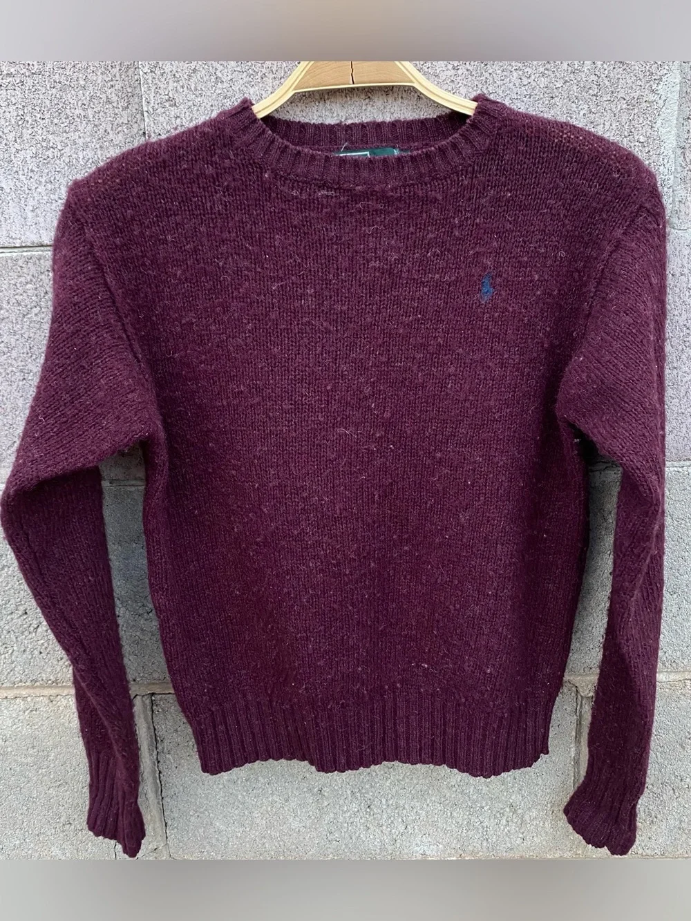 Polo Ralph Lauren wool vintage Pony Sweater Size 14 Large Boys