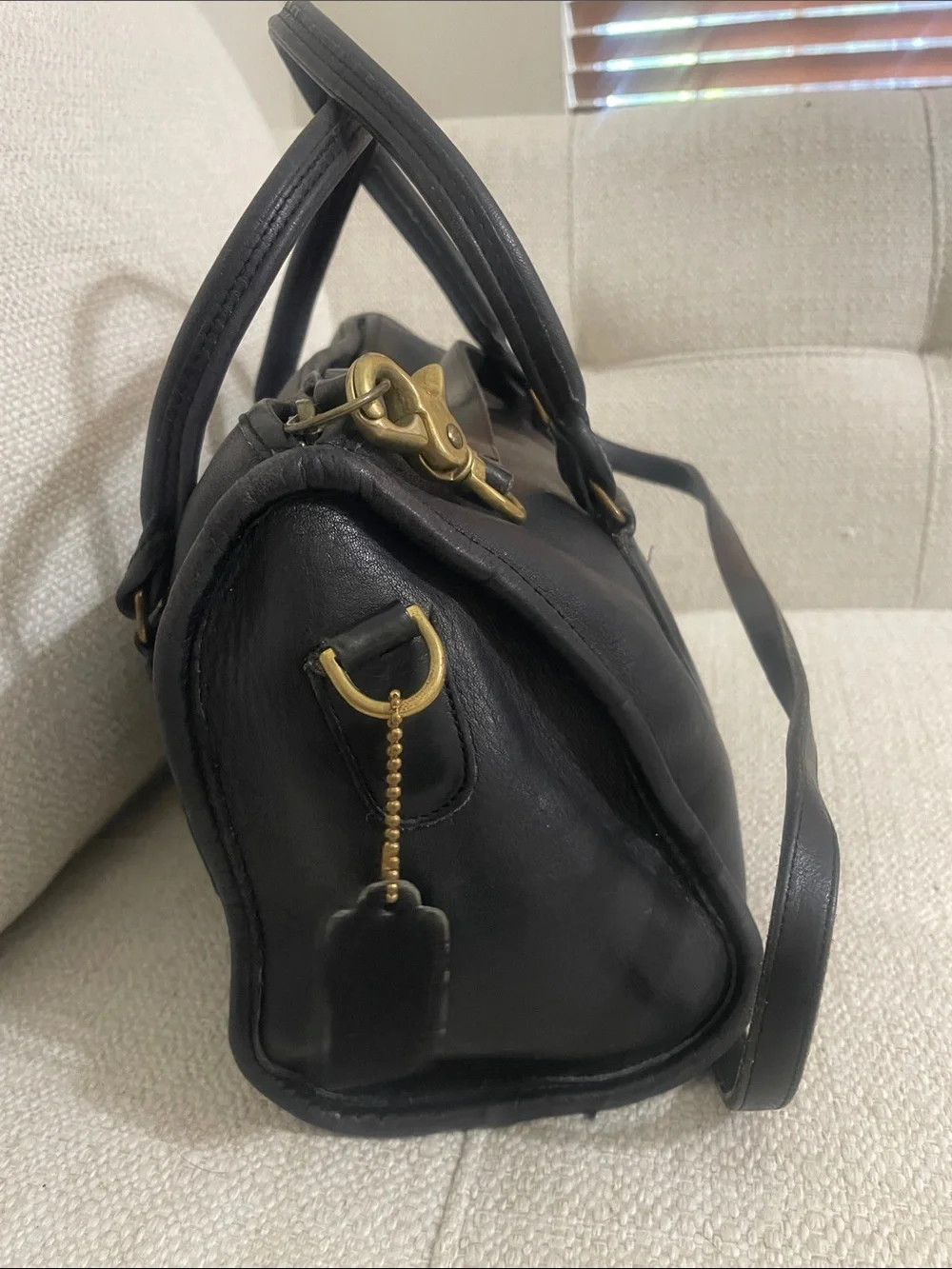 Coach structured black