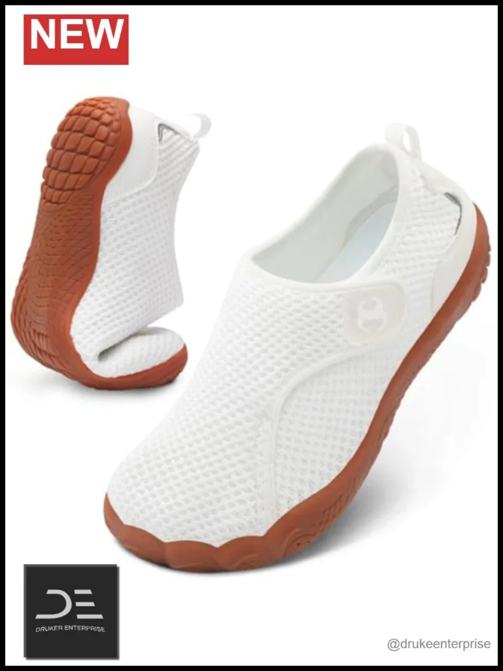 Extra Wide Barefoot Walking Shoes Adjustable Zero Drop Minimalist Sneakers Slip