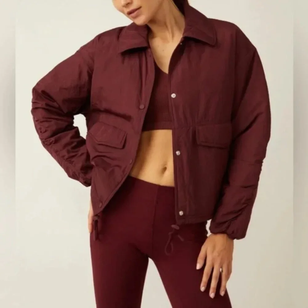 NWT FP Movement by Free People Off the Bleachers Coaches Jacket Size XS