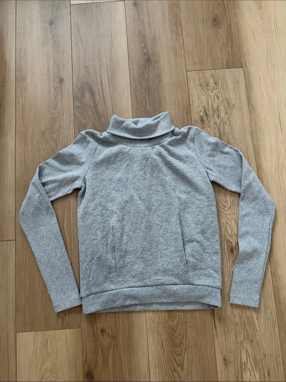 ALO Yoga Light Gray Cowl Neck Sweater