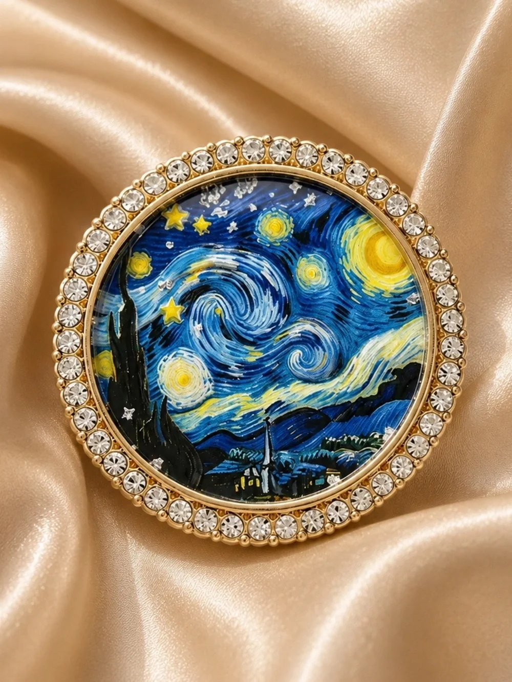 Anthropologie round brooch