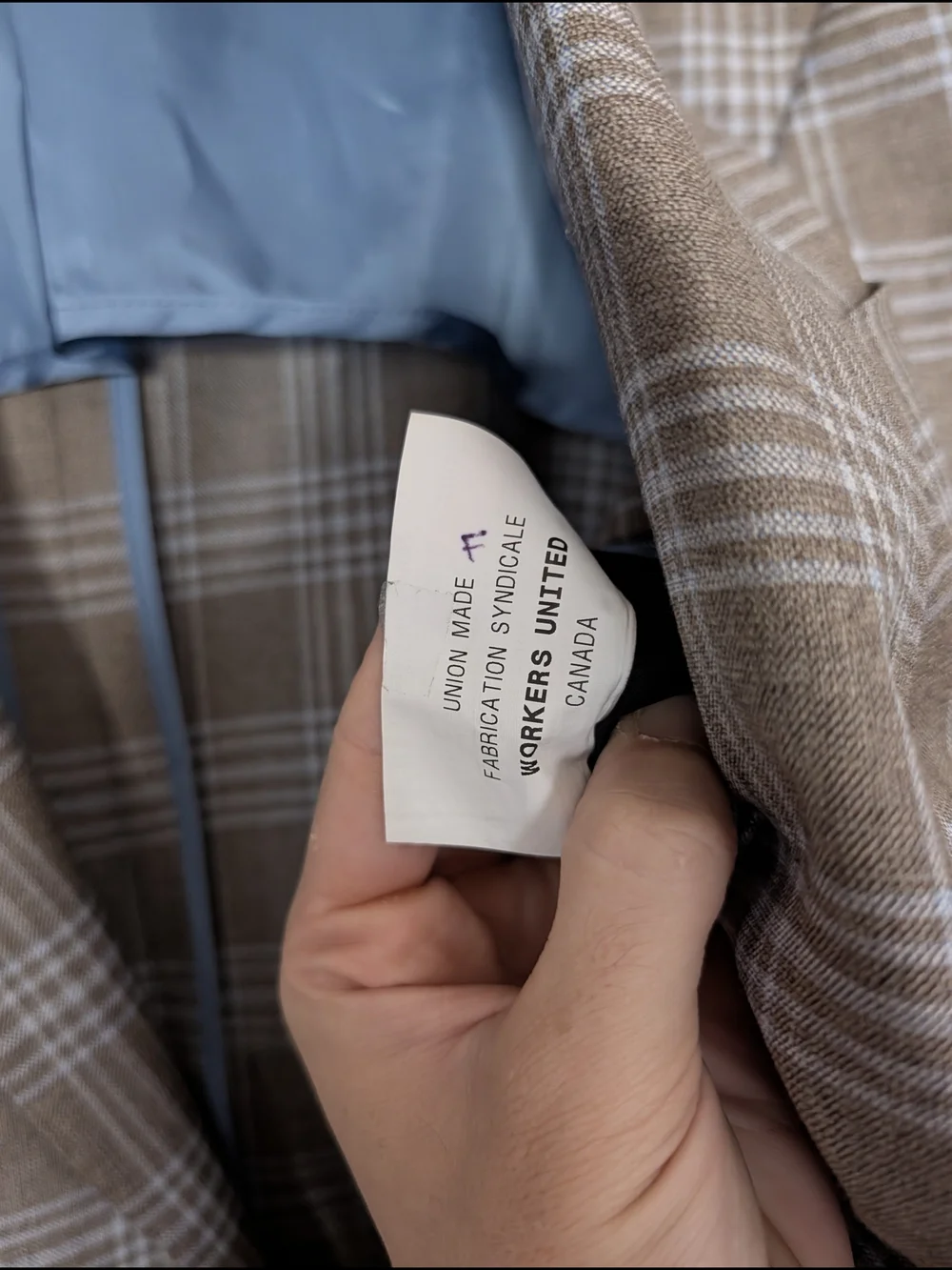 COPPLEY Tessilstrona Silk & Wool Gray/Blue Exploded Plaid Sport Coat 42L