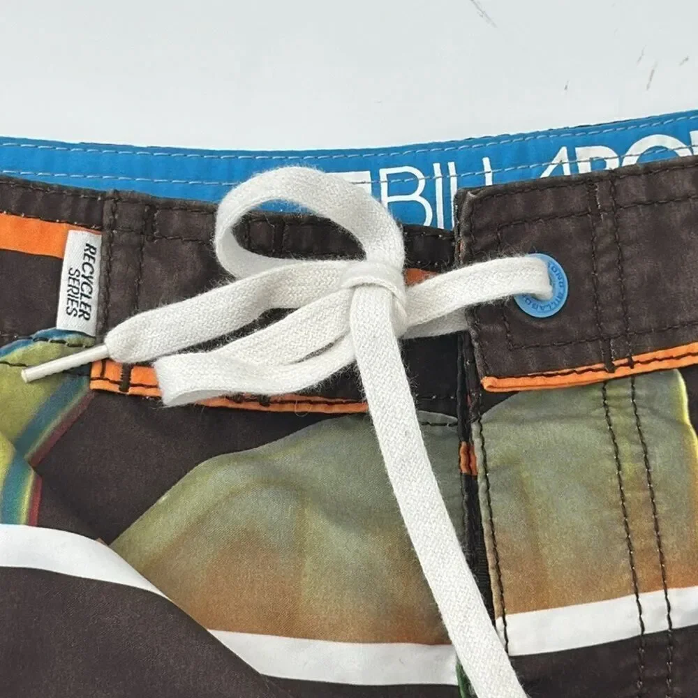 Men’s BILLABONG 32 USA Shark Fin Board Shorts Swim Trunks Polyester
