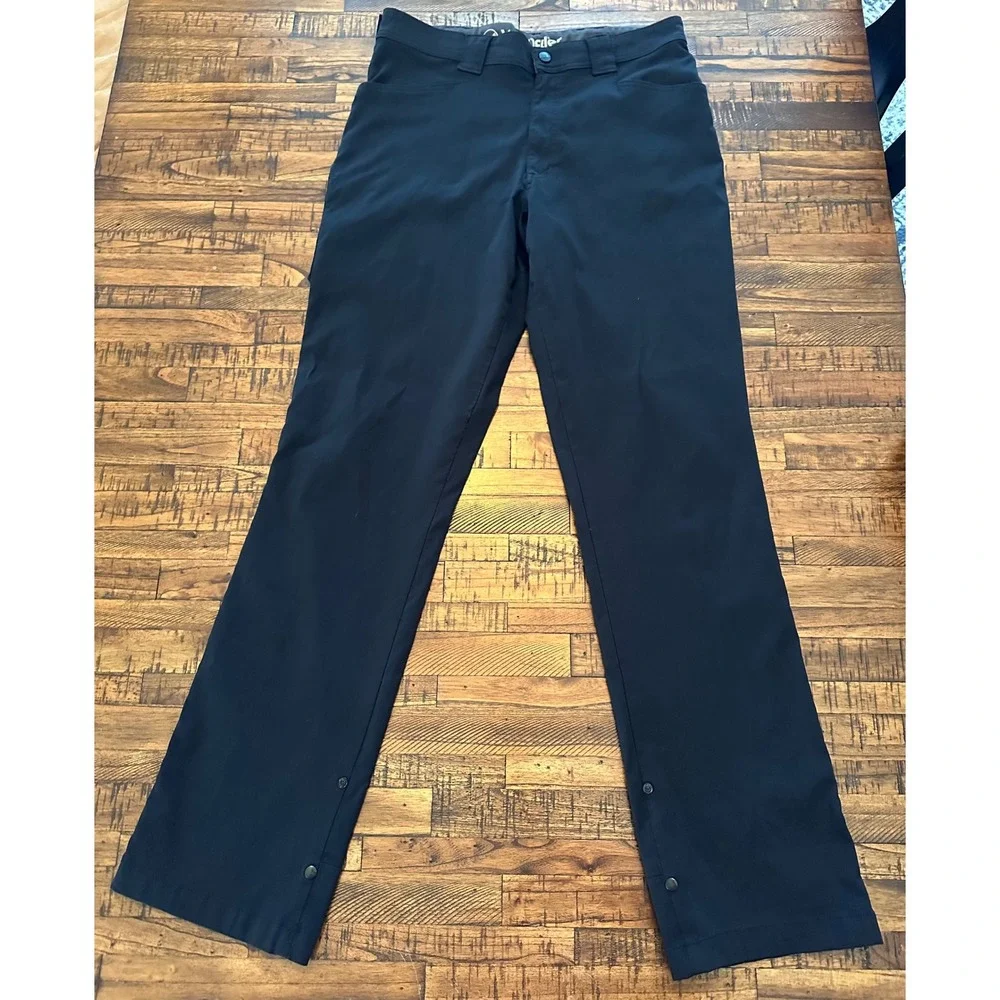 Wrangler‎ Outdoor Series Pants 34x34 Black Nylon Spandex Stretch Cargo Utility