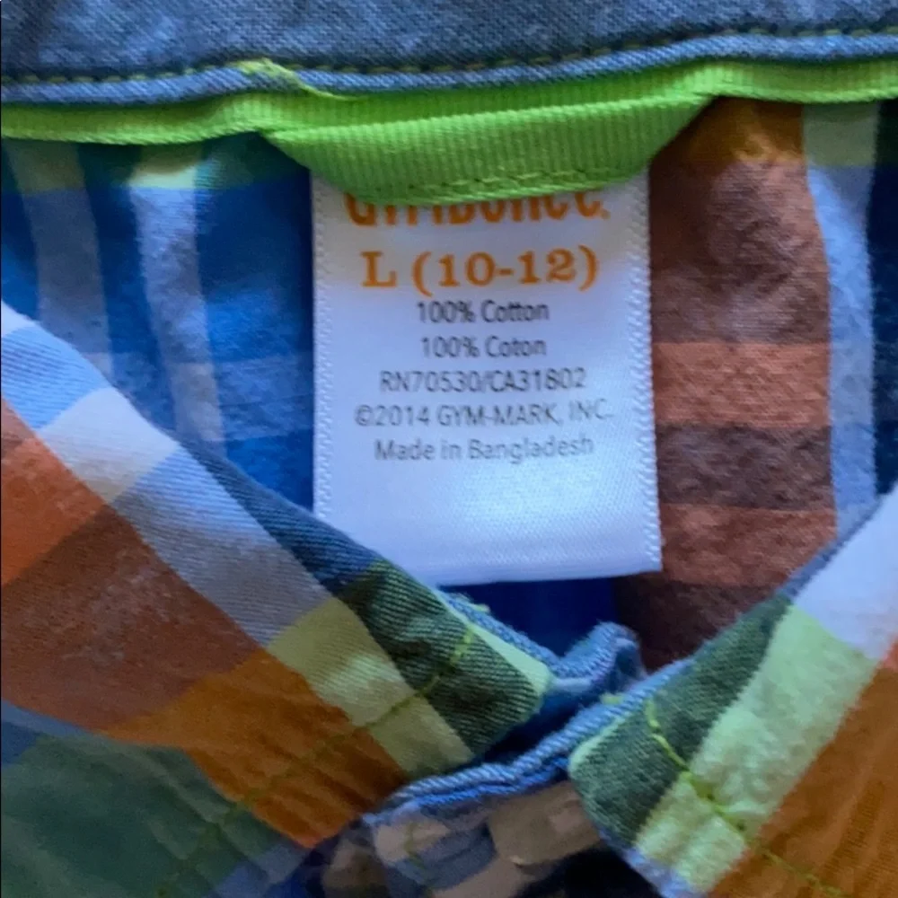 Gymboree boys plaid