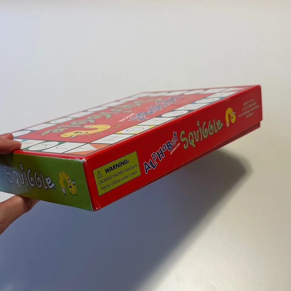 Alphabet Squiggle Uppercase Board Game - Red