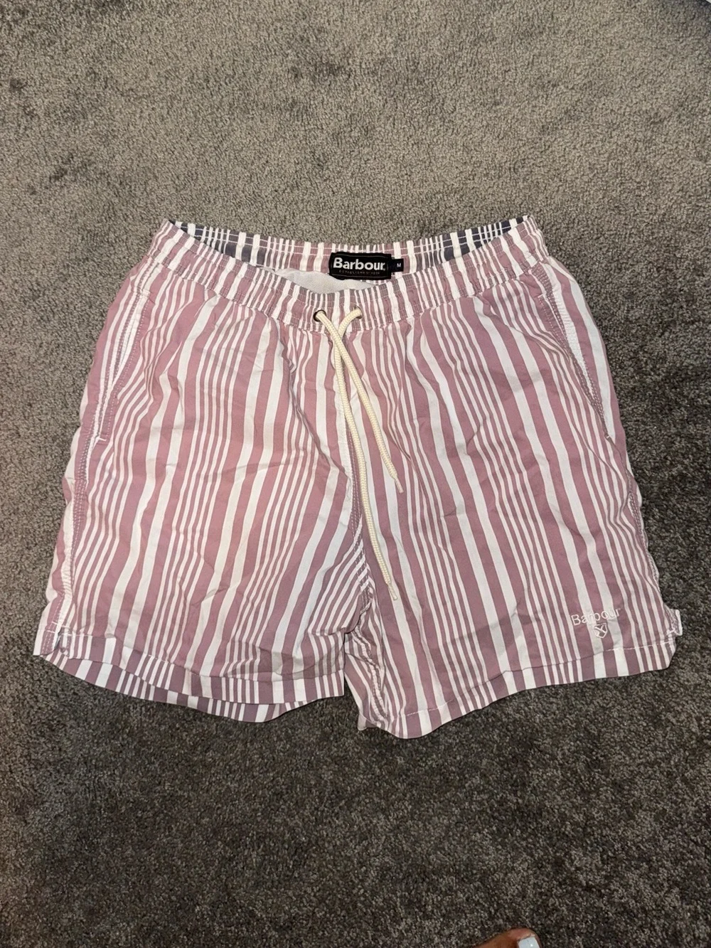 Barbour Deckham striped Swim Trunks