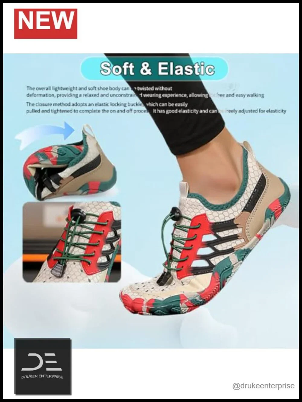 Quick Dry Non-Slip Wide Toe Water Shoes for Beach Pool Swim Hike Barefoot