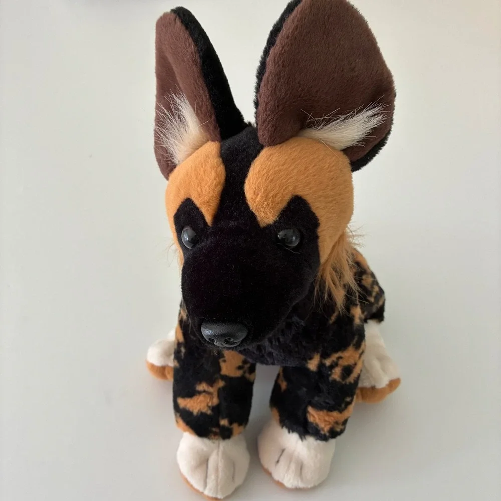 Wild Republic African Wild Dog Painted Wolf Plush Stuffed Animal 12 Inch Safari