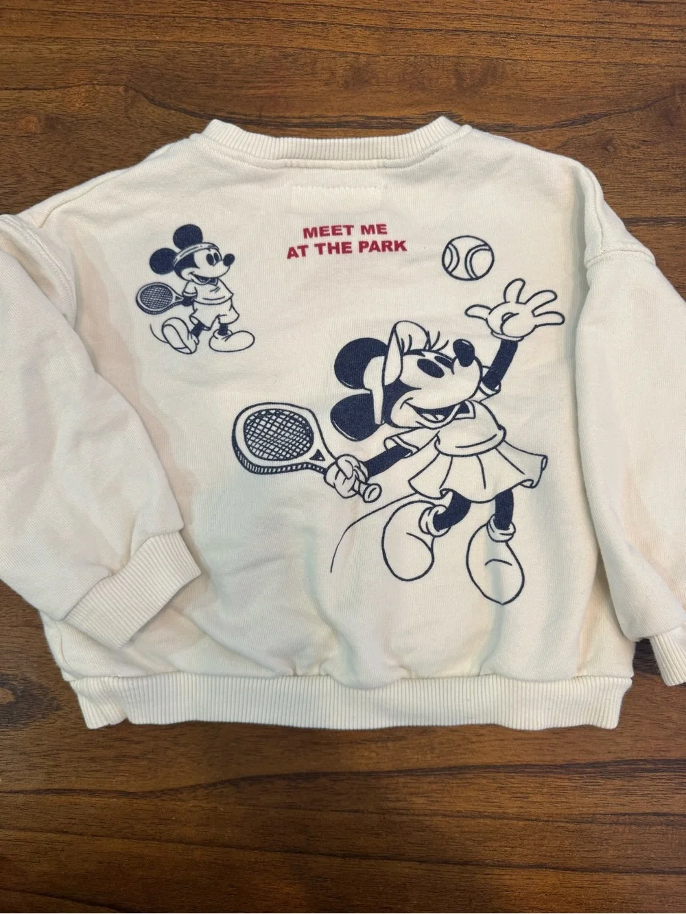 Zara Cream Sweatshirt with Red 