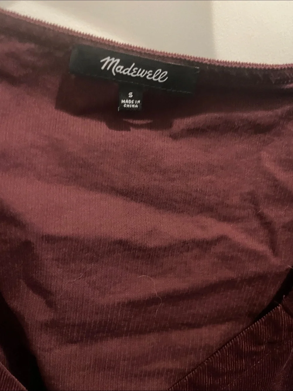 Madewell burgundy wrap