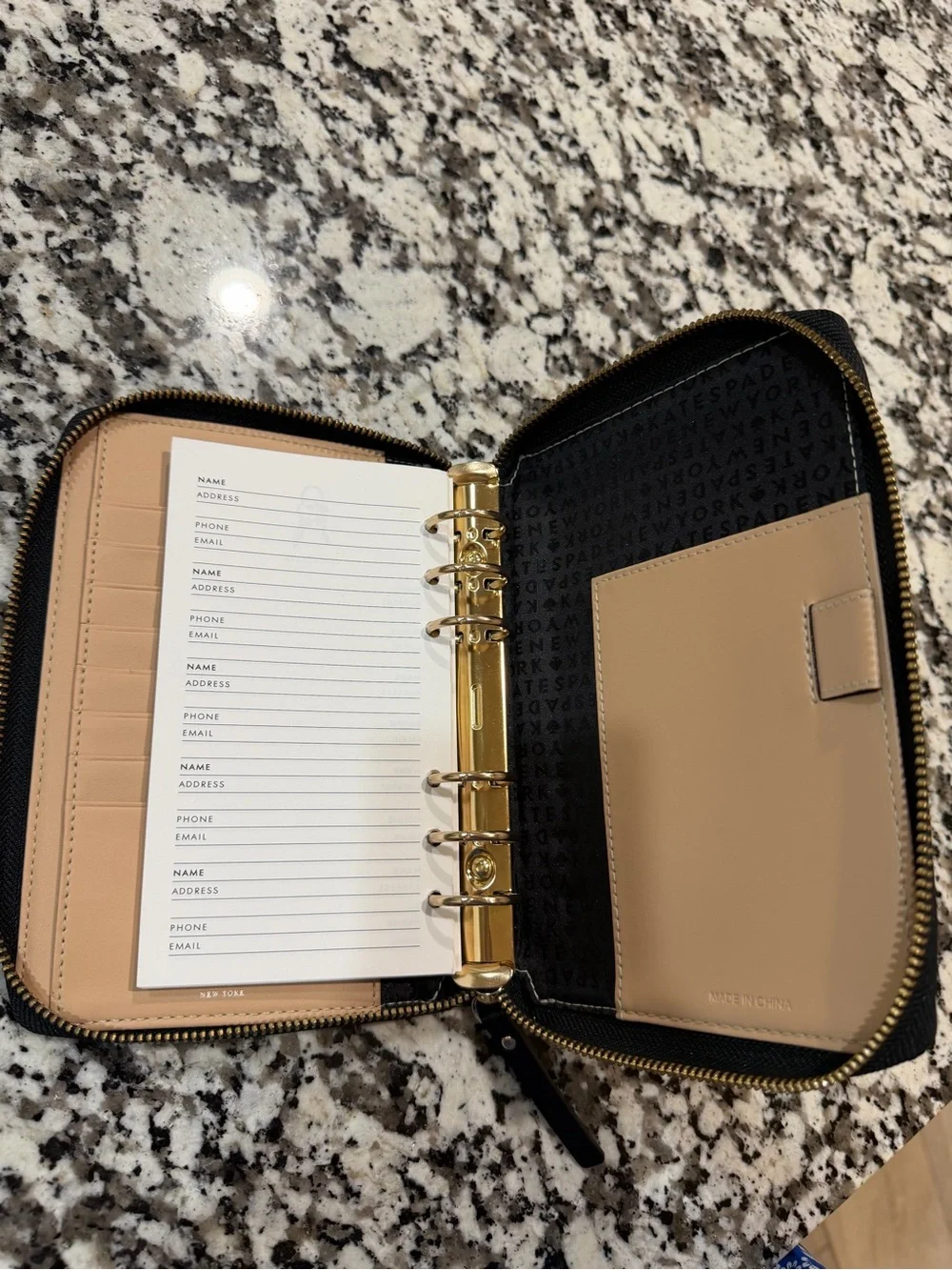 kate spade pebbled leather