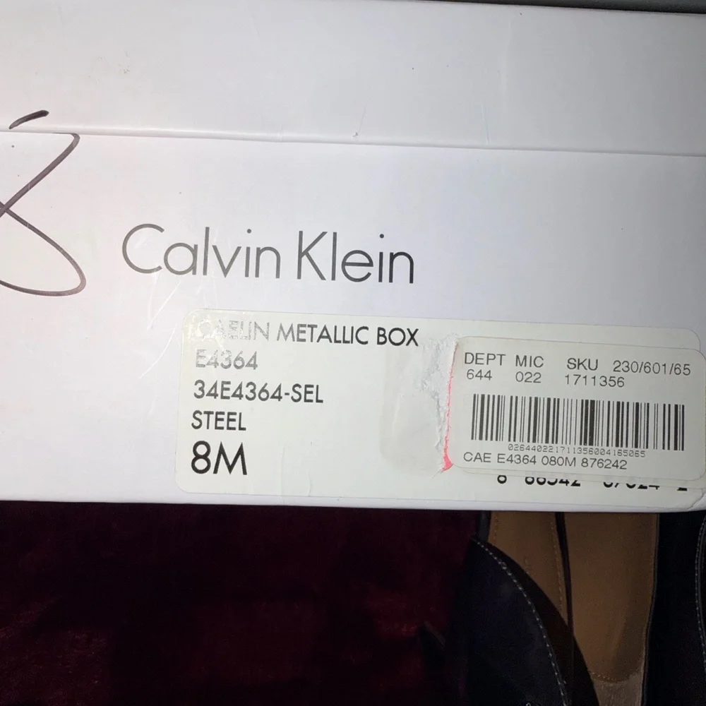 Calvin Klein Metallic Silver Heels