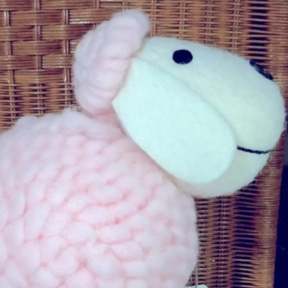 Cotton And Co sheep lamb Plush toy pink