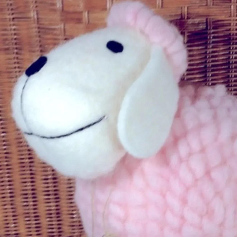 Cotton And Co sheep lamb Plush toy pink