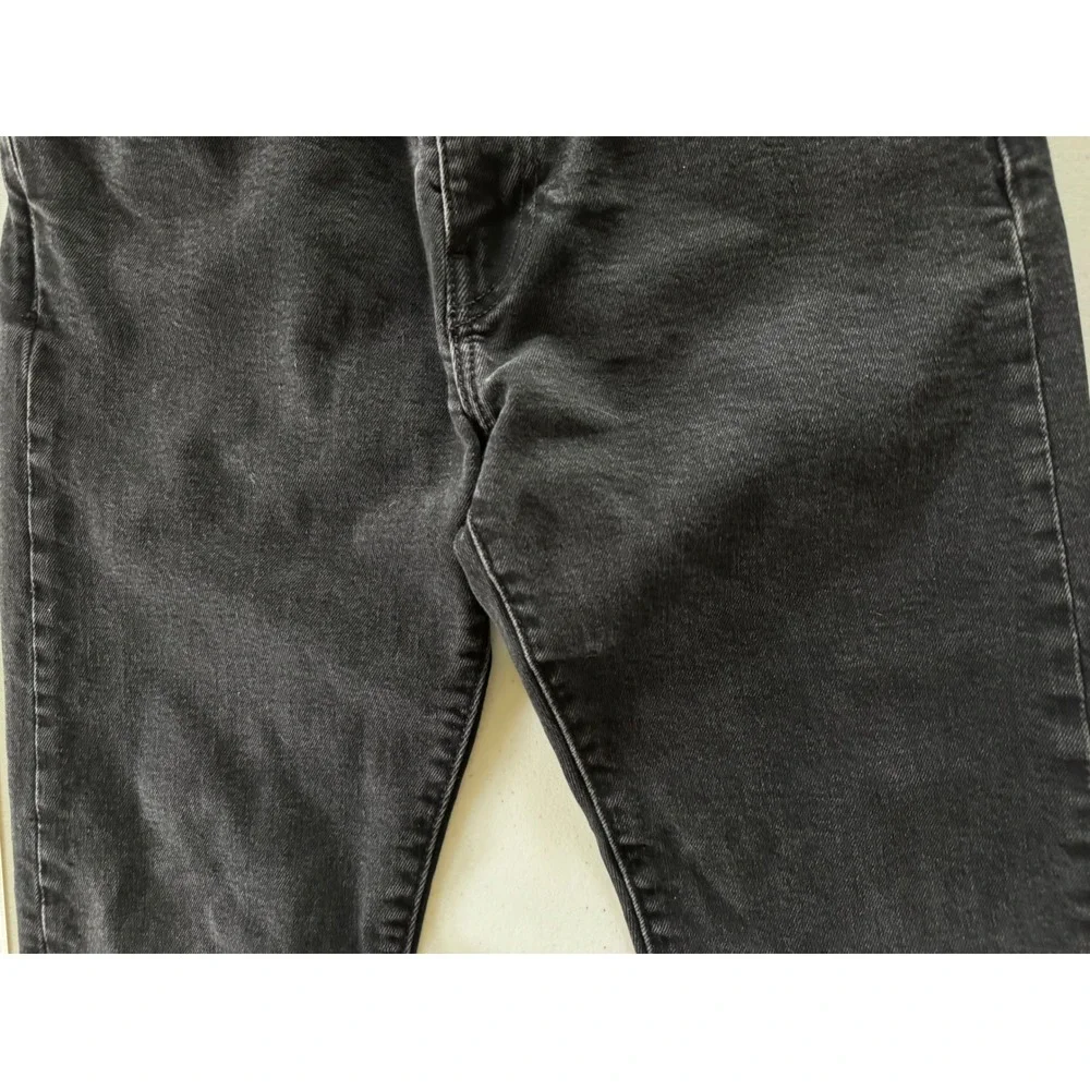 Levis Premium Jeans Faded Black Denim Five Pocket Pants Mens Size 26x10 Rise