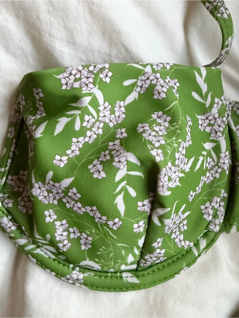 Zaful Green Floral Underwire Bikini Set