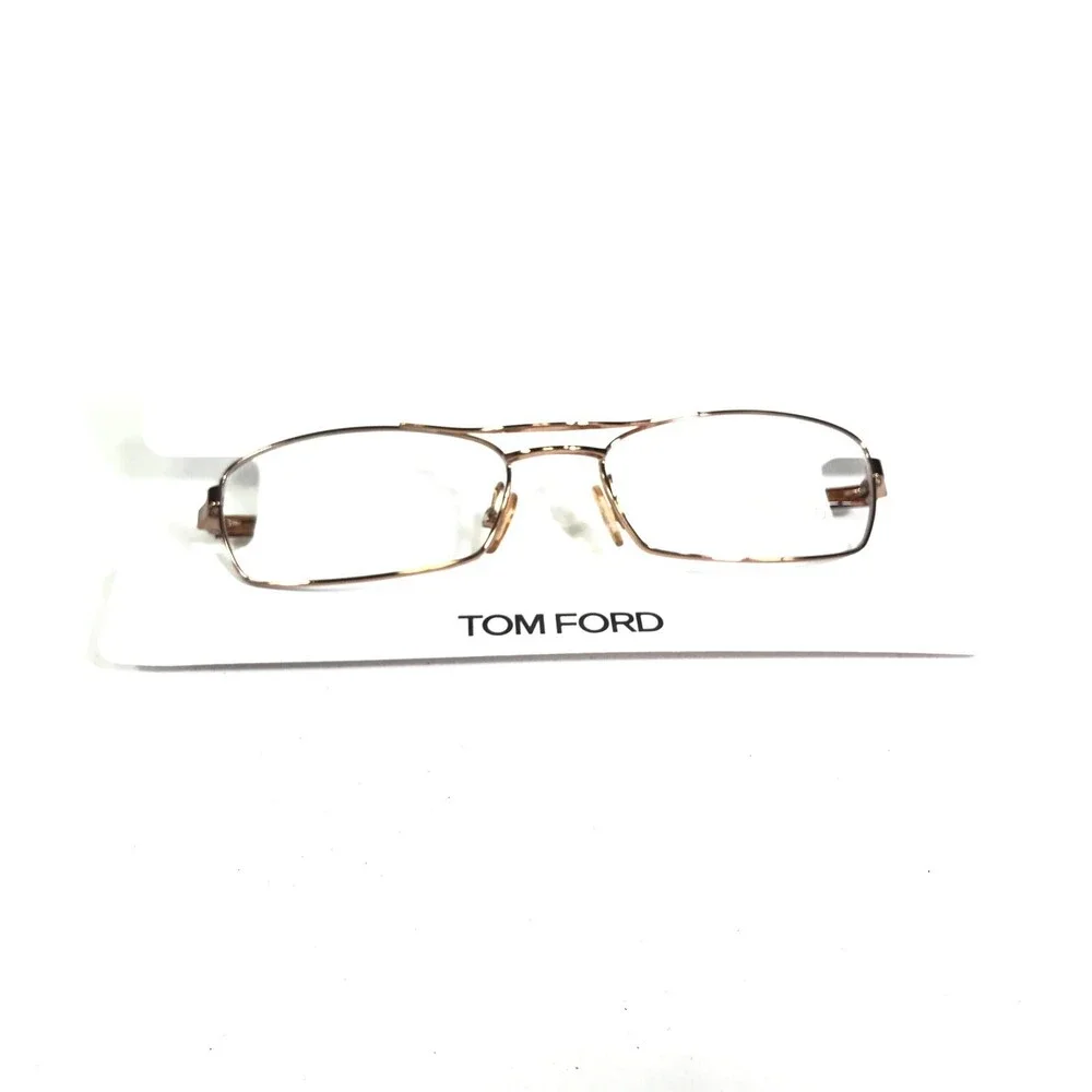 Tom Ford Eyeglasses Frames TF5024 268 Brown Rectangular Full Wire Rim 52-16-130