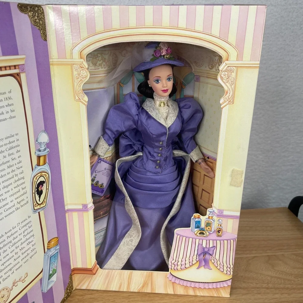 Mattel 1997 Avon Mrs PFE Albee Barbie Doll Special Edition Purple Victorian