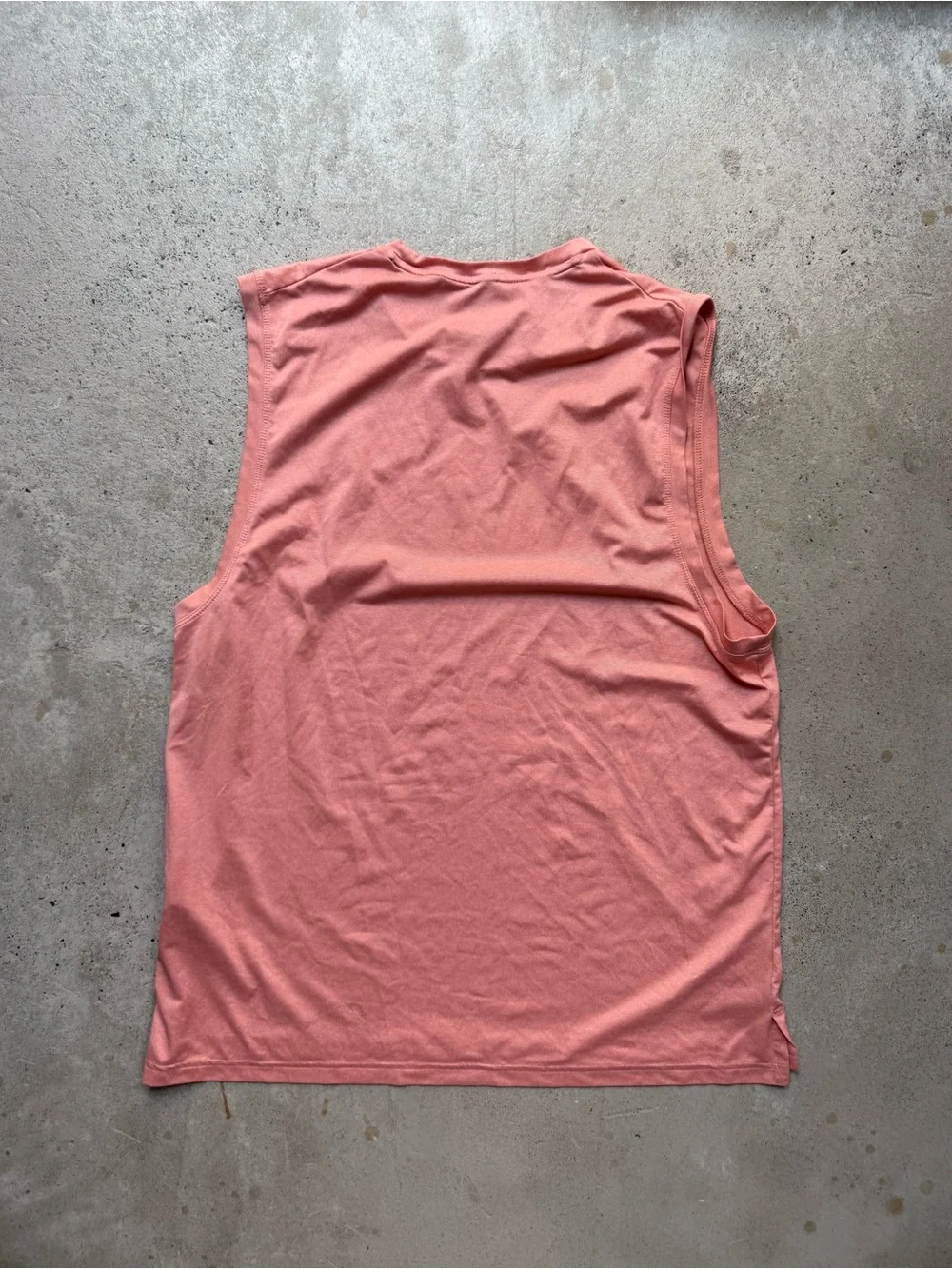 Nike Men’s Coral Pink Cut Off Dri-Fit Athletic Tank Top M 20x27