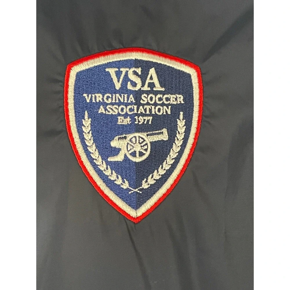 Nike Virginia Soccer Association VSA Mens Medium Navy Blue Track Jacket Athletic