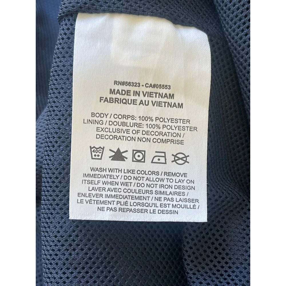 Nike Virginia Soccer Association VSA Mens Medium Navy Blue Track Jacket Athletic