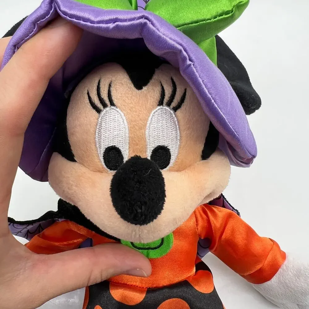 Disney Parks Minnie Mouse Halloween Plush Stuffed Dolls Witch 12