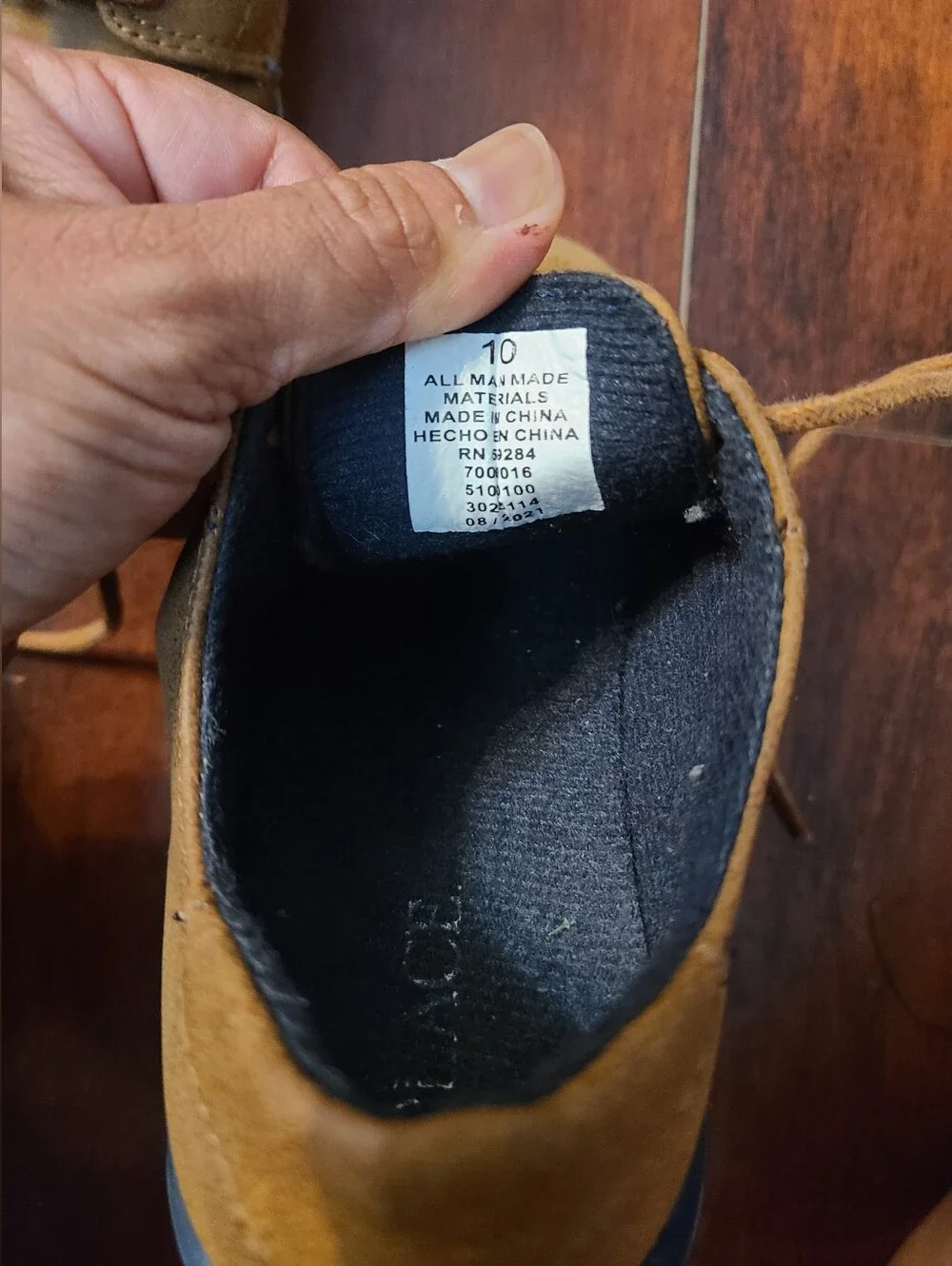 The Childrens Place sole tan navy