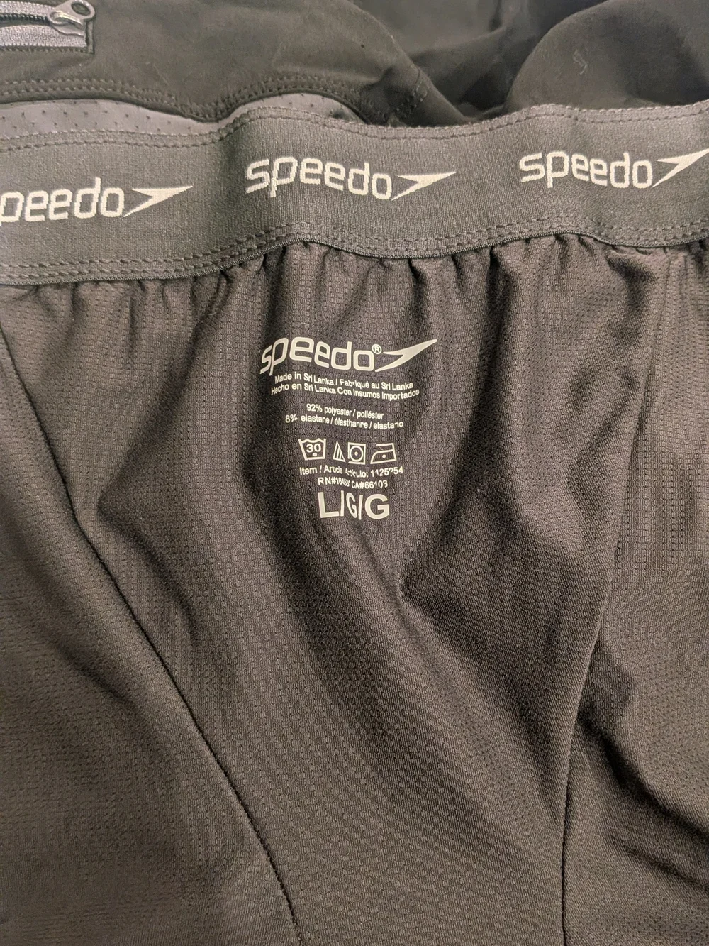 Speedo lightweight black