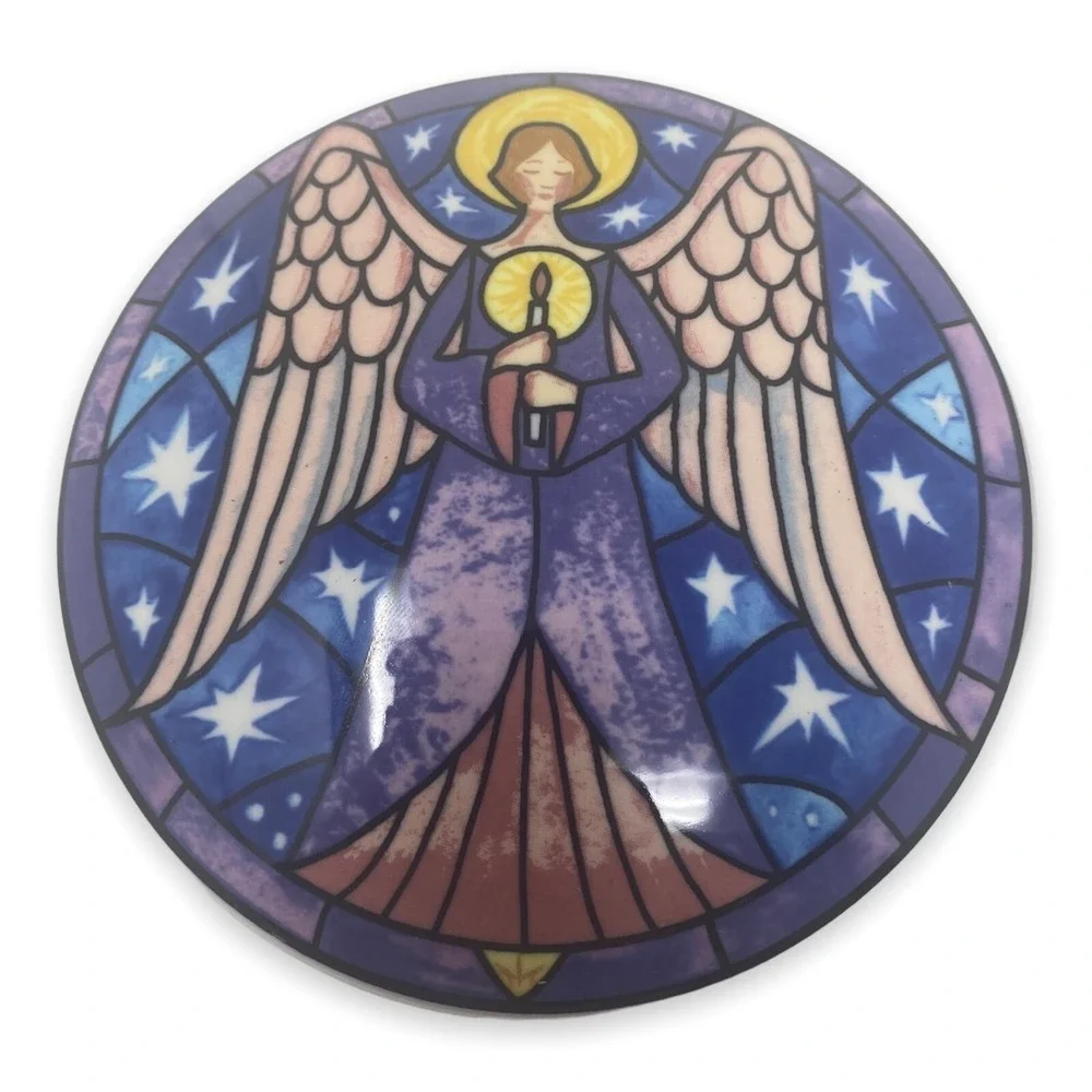Mikasa Angel Round Trinket Box Candy Dish with Lid HK501 Indonesia -‎ Set of Two