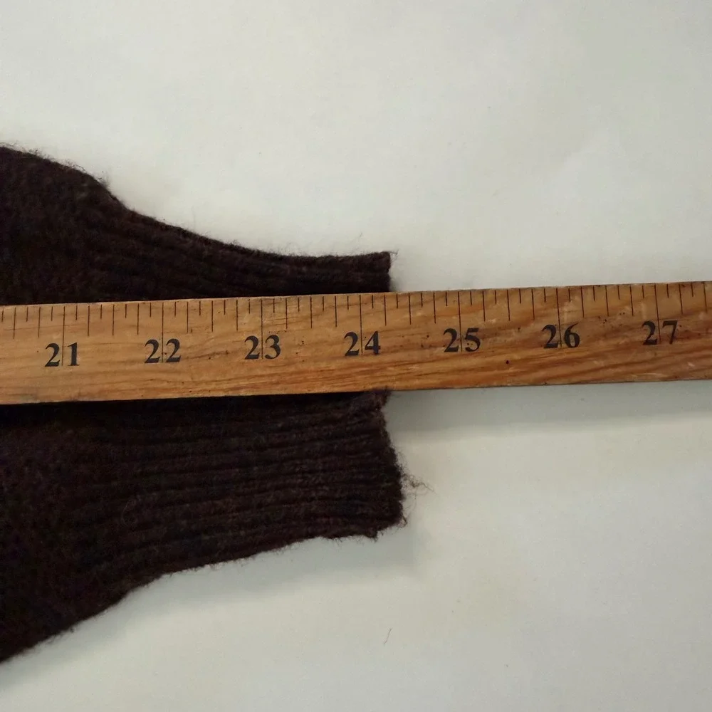 Bradfield Vintage‎ Mens Plaid Wool Cardigan Sweater Brown Green Old Money Core M