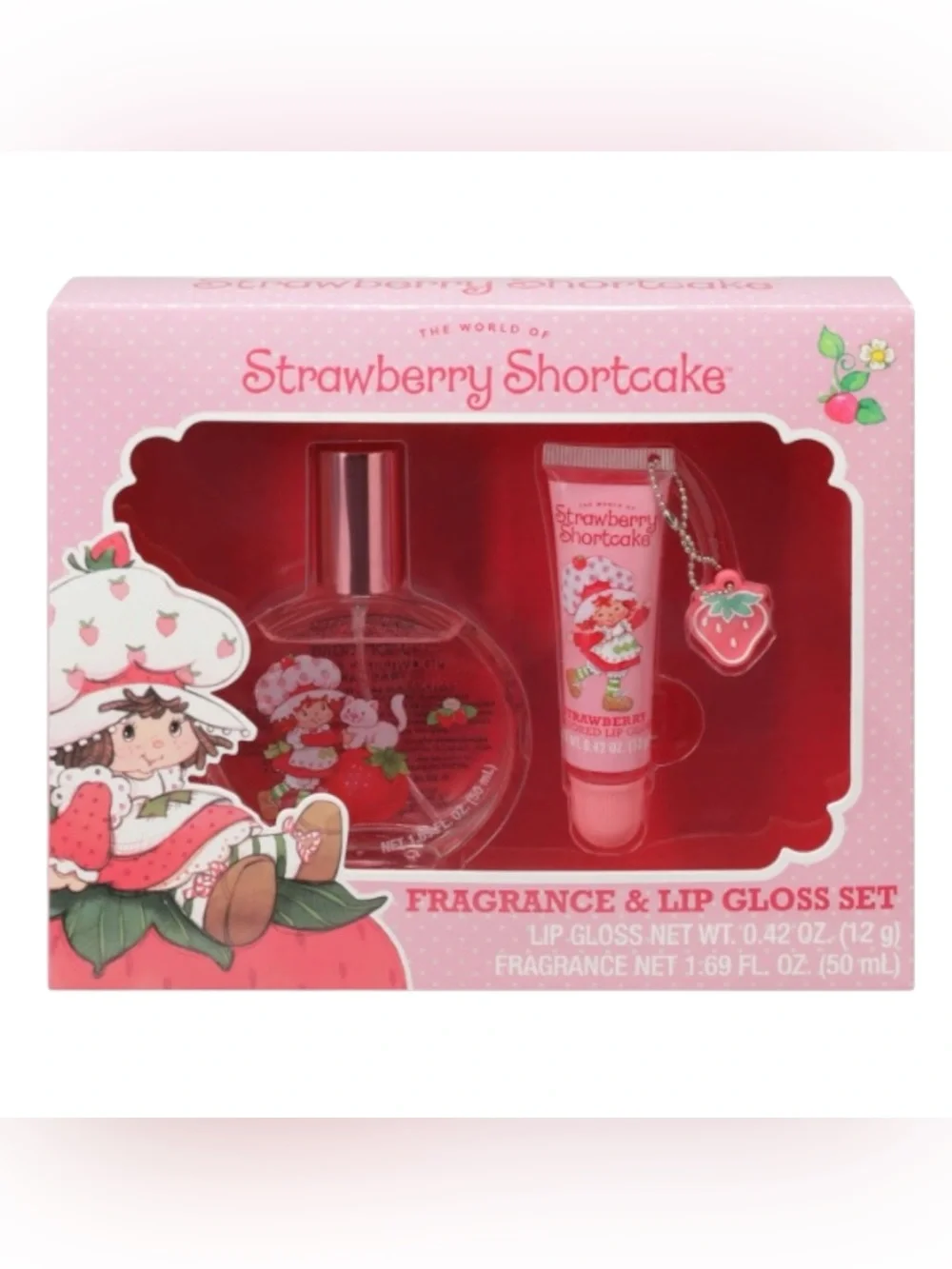 New Strawberry Shortcake Fragrance & Lip Gloss Set Gift Girl’s l