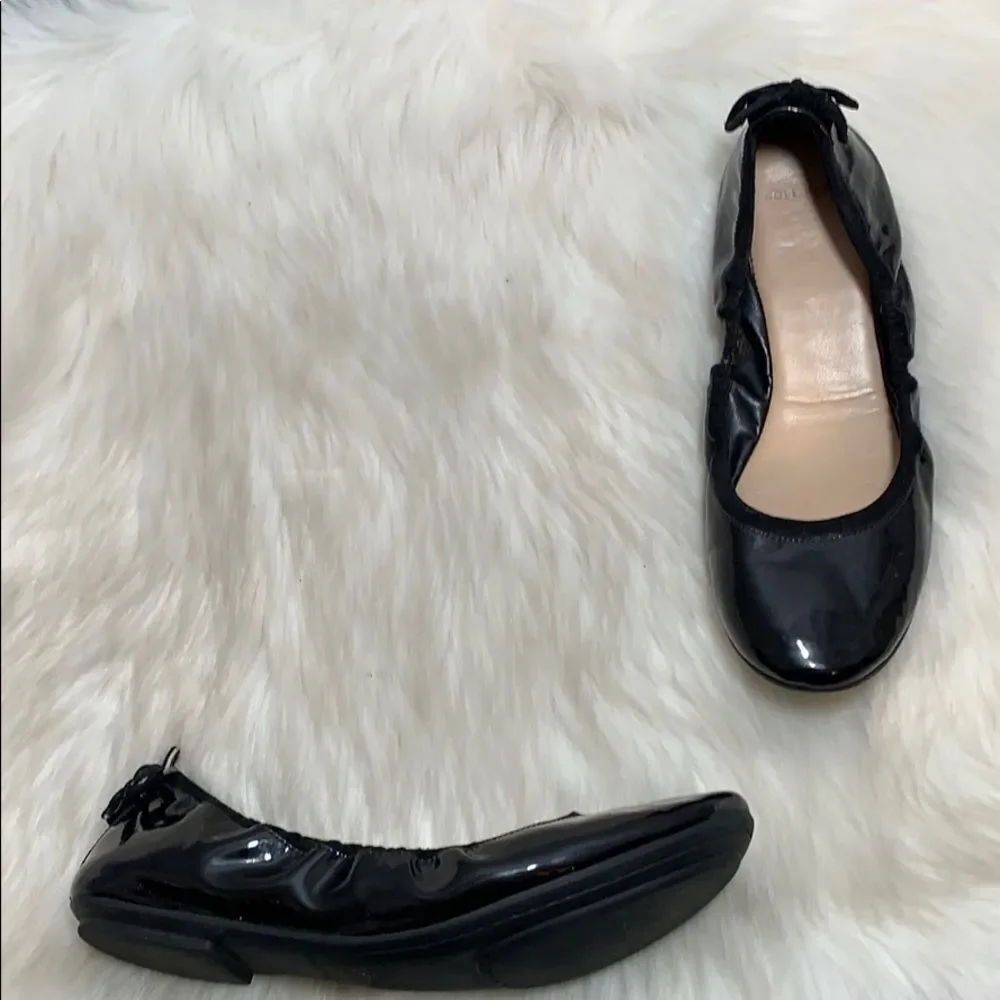 Cole Haan Ashlynn‎  Black Patent Ballet Flats Sz 8