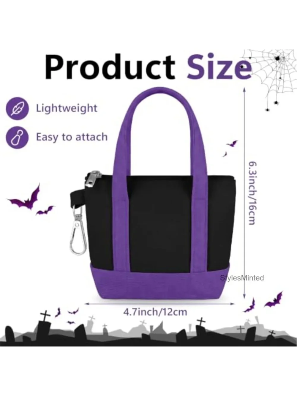Mini Tote Bag Keychain Set Polyester Keychain Pouch Small Backpack Charm