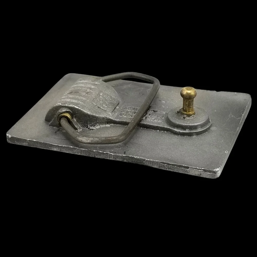 Rock Island Belt Buckle Vintage Eagle‎ Foundry Products Metal USA Made