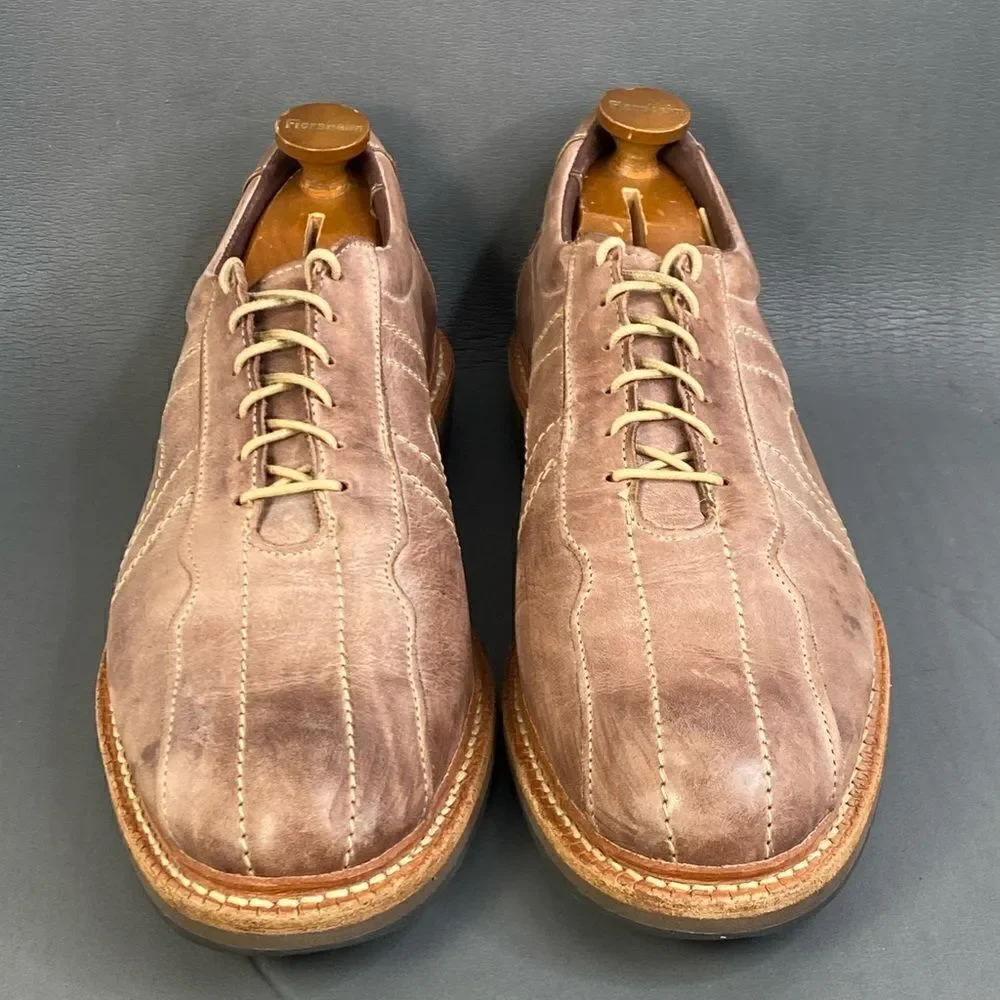 Allen Edmonds Men's Voyager Comfort Oxford beige brown shoes size 13