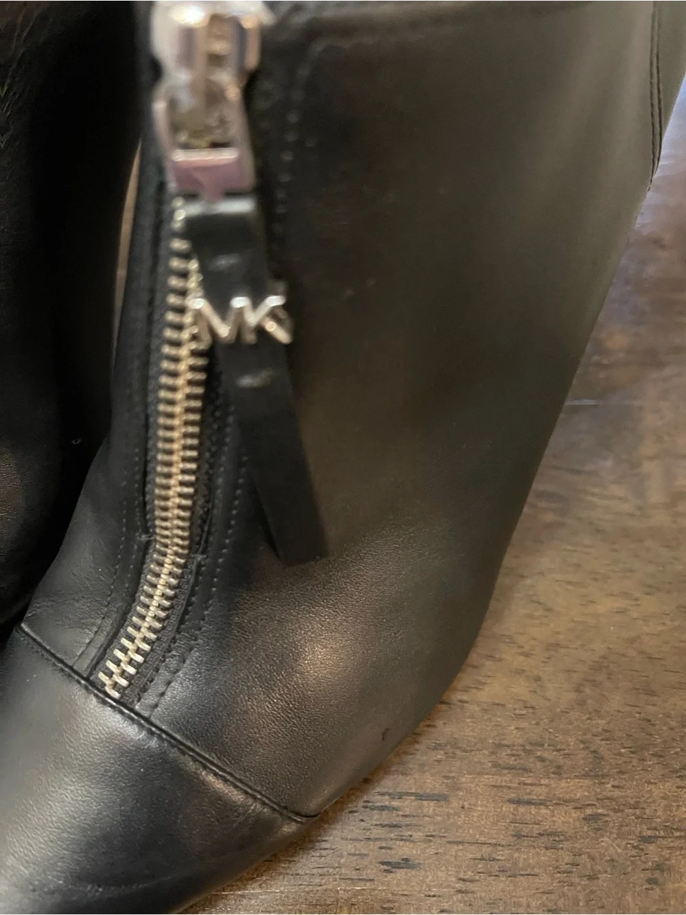 Michael Kors black leather
