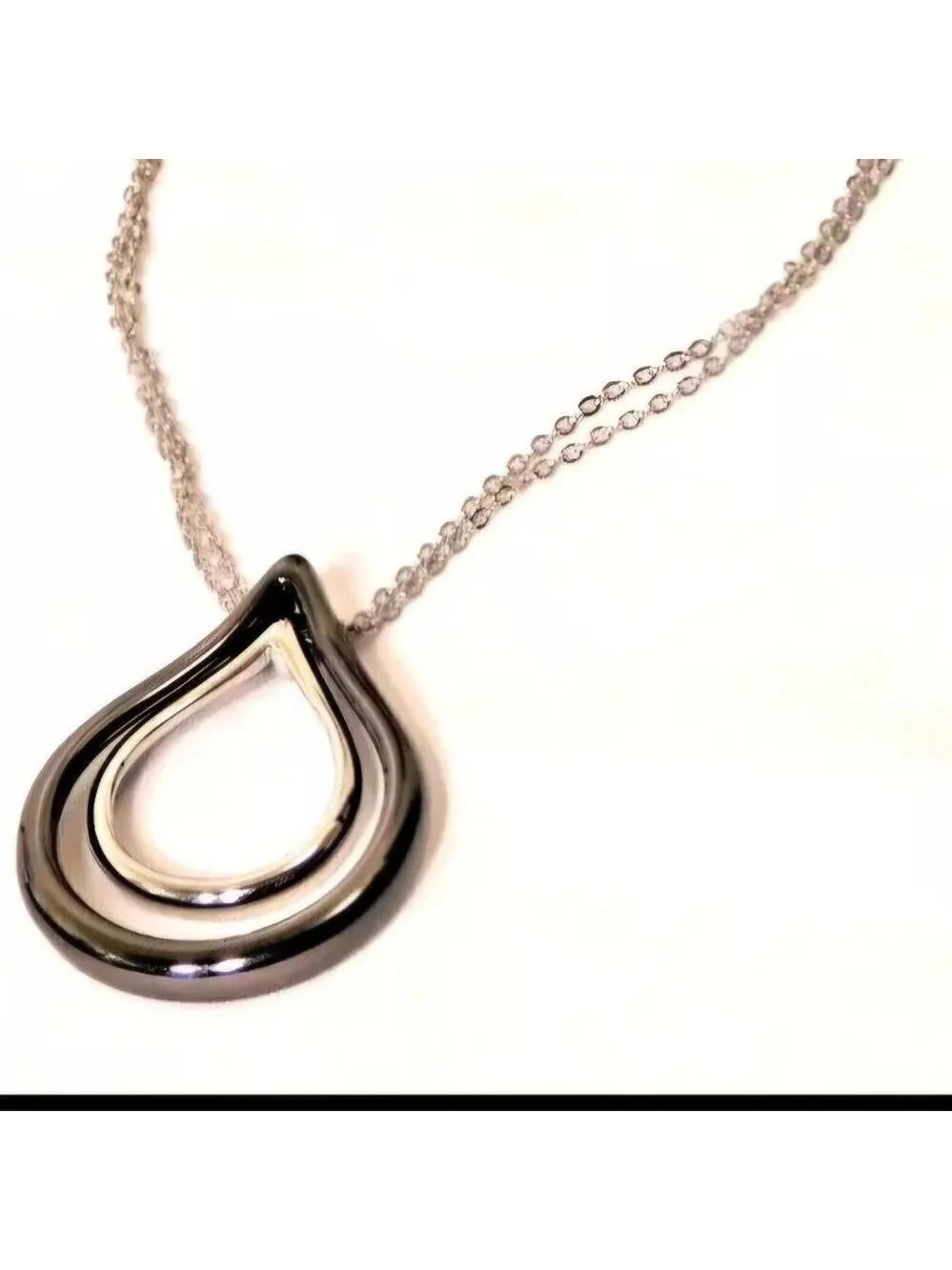 Lia Sophia Double Dip Pendant Necklace, 18-21