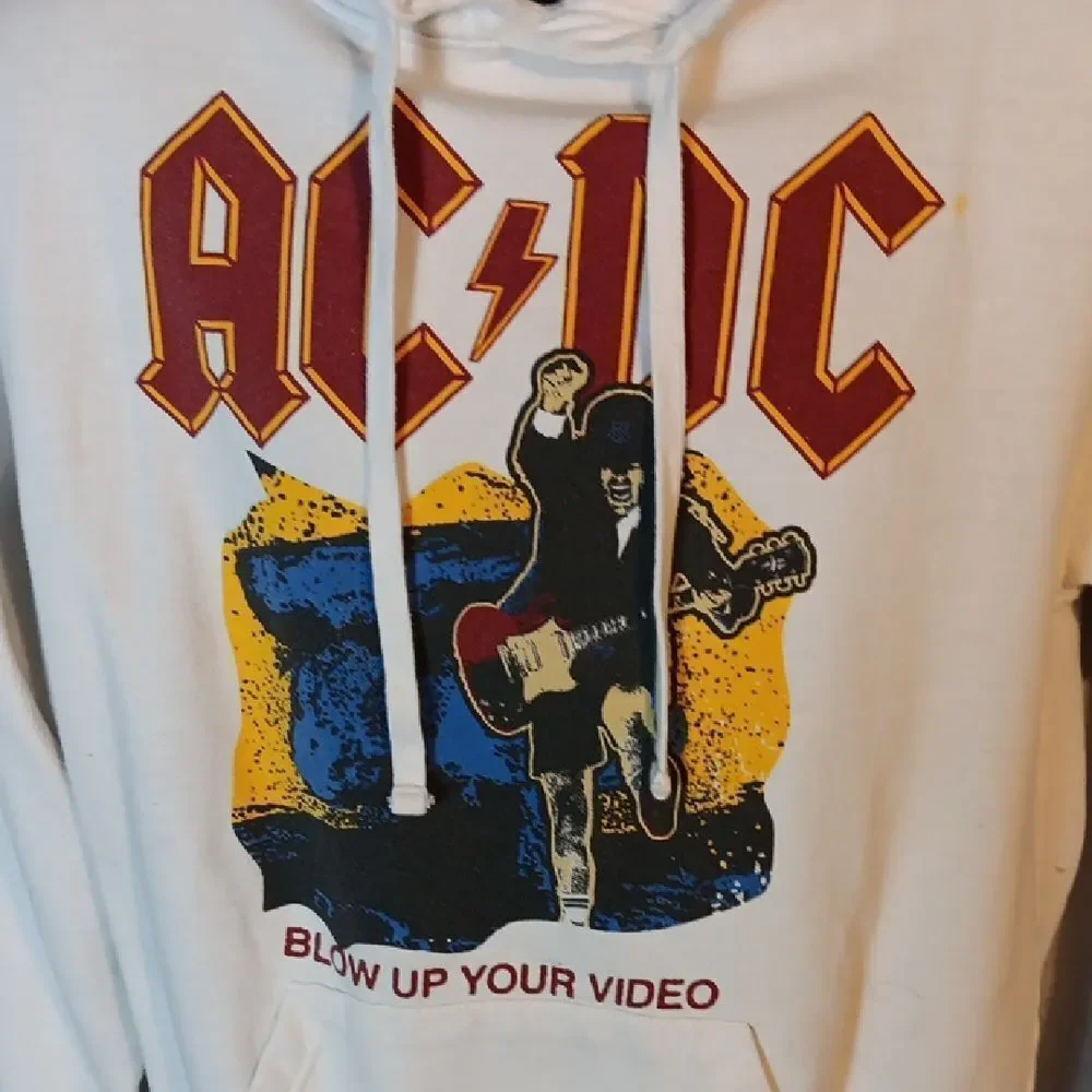 AC/DC white hoodie