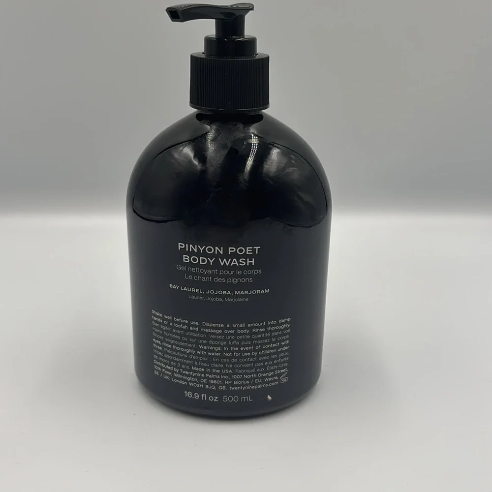 Twentynine Palms Pinyon Poet Body‎ Wash - Black