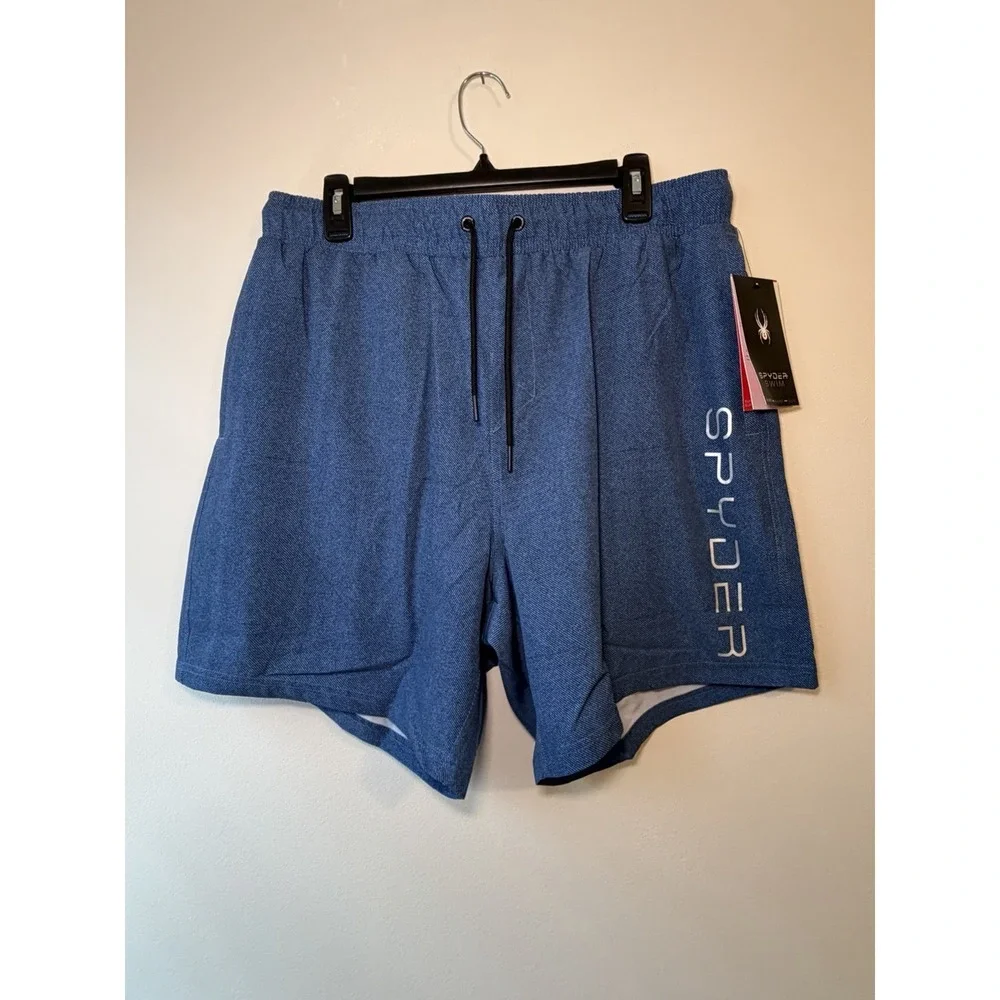 Spyder‎ Swim Mens 2XL Blue Swim Trunks Board Shorts 7.5