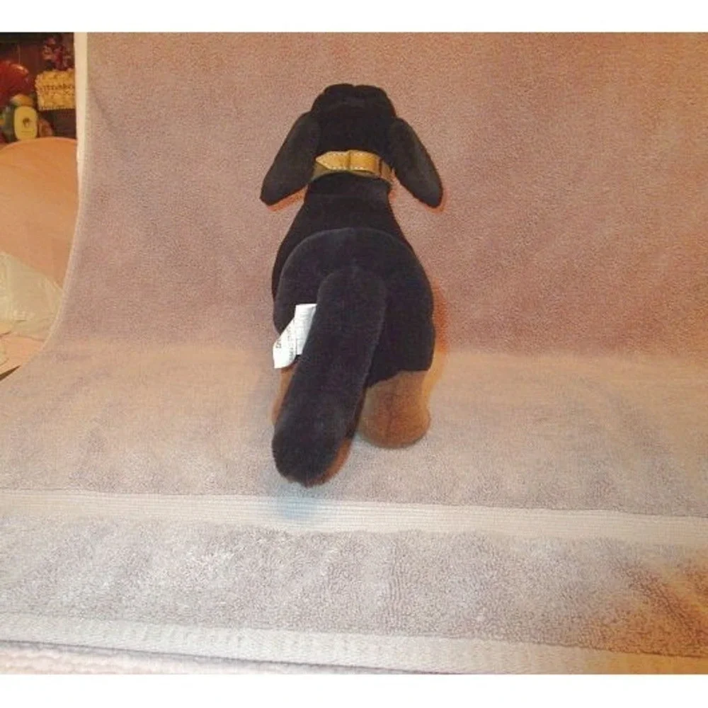 Vtg Ganz Dachshund Dog Plush Stuffed Animal Wiener Sausage Doxie Badger 18