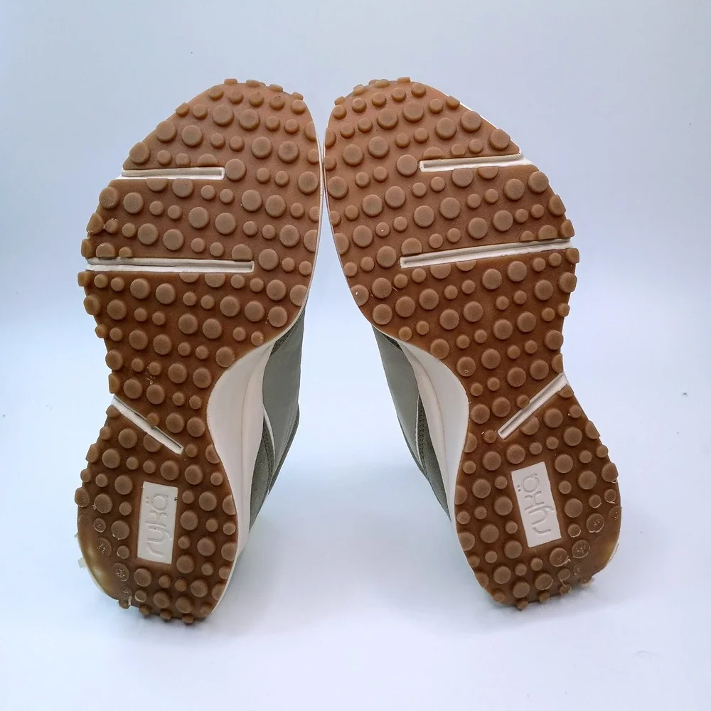 Ryka Jog On Womens Sneakers Olive Green Size 7.5M ActivFoam‎ Walking Shoes