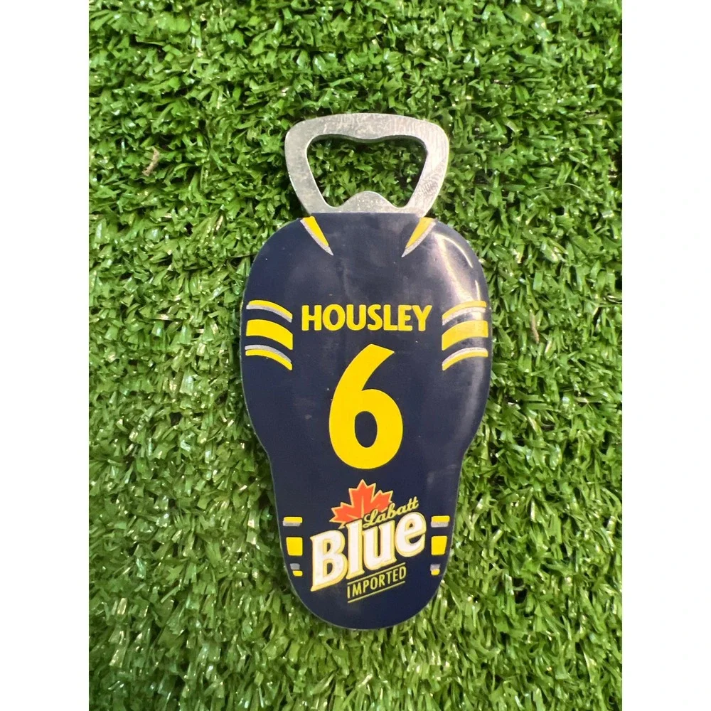Labatt‎ Blue Bottle Opener Housley #6 Hockey Barware Collectible