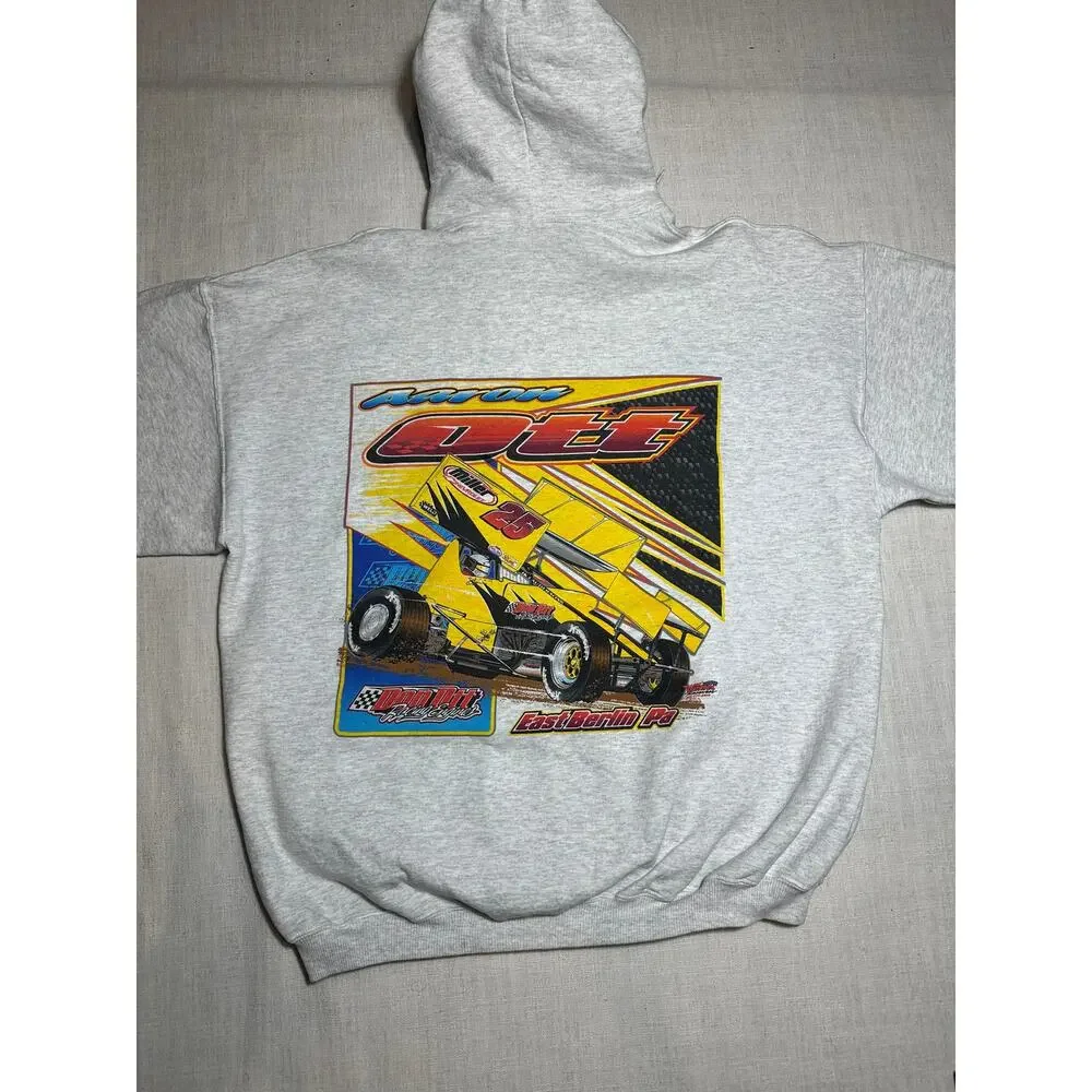 Vintage Don Pitt 94 Sprint Car Racing Hoodie Lincoln Speedway PA XXL
