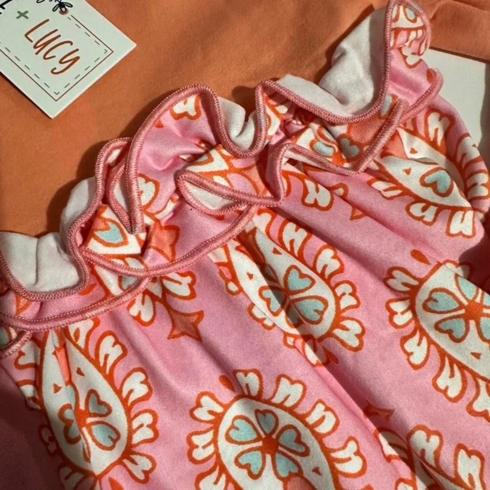 Pete + Lucy orange pink